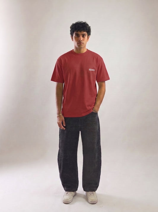 Maroon Oversized Tee