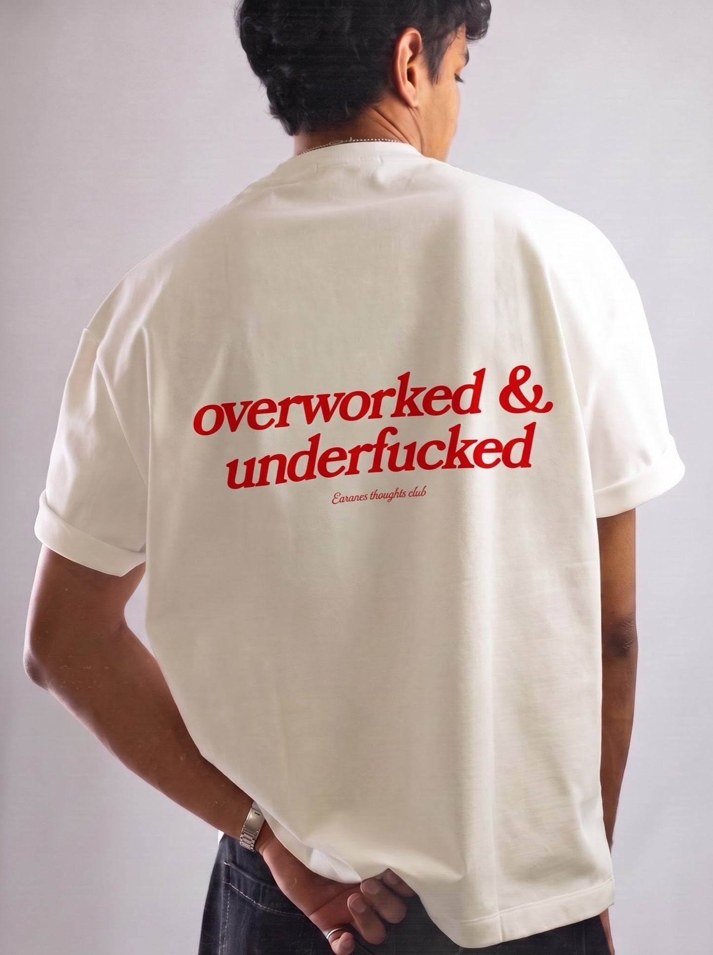 OVERWORKED TEE - OFF-WHITE