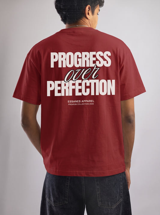 Progress Over Perfection - Maroon
