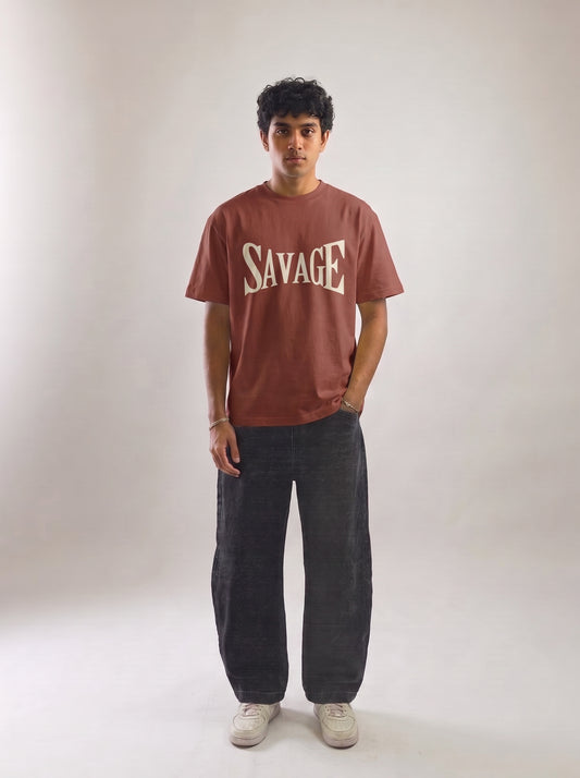 Savage Tee - Brown