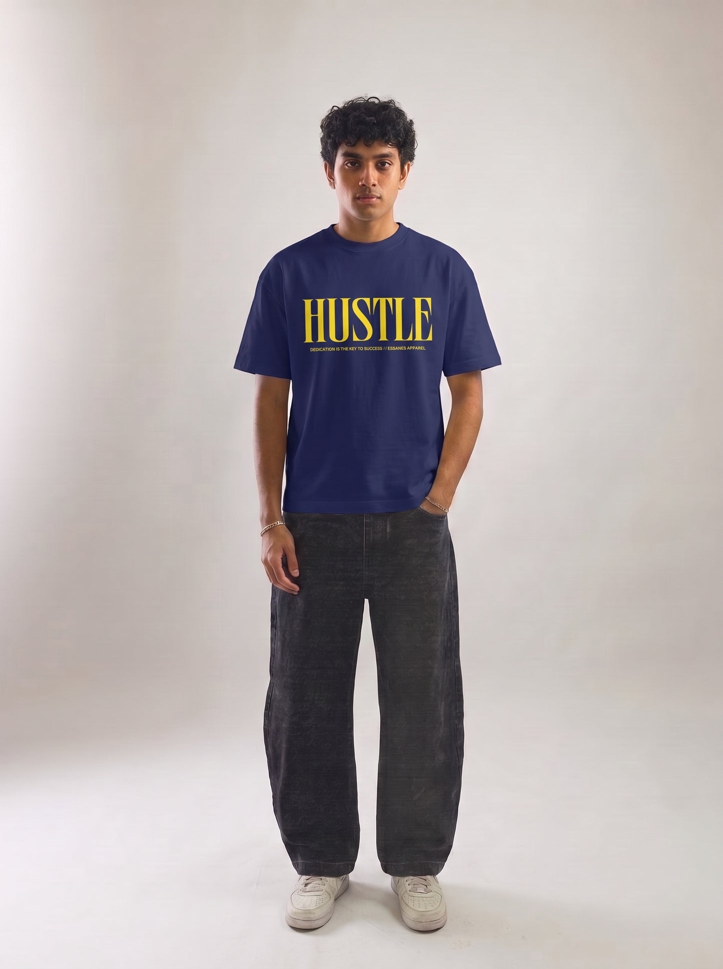 Hustle Tee - Navy