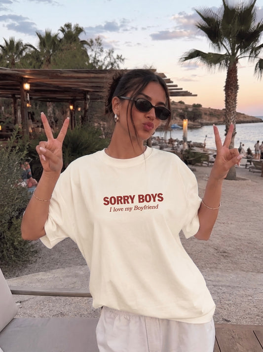 SORRY BOYS TEE
