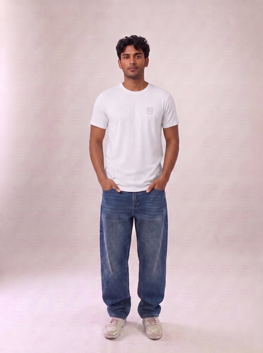 White Basic Tee