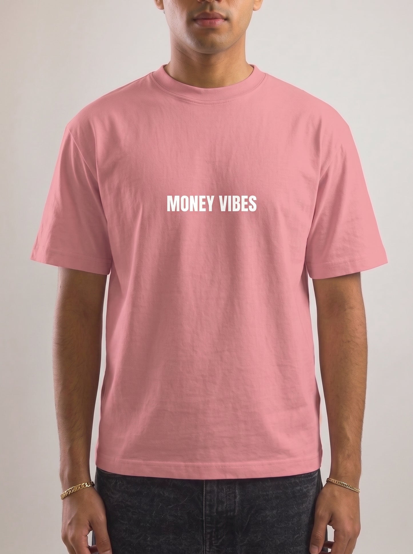 Money Vibes Tee - Rose Pink