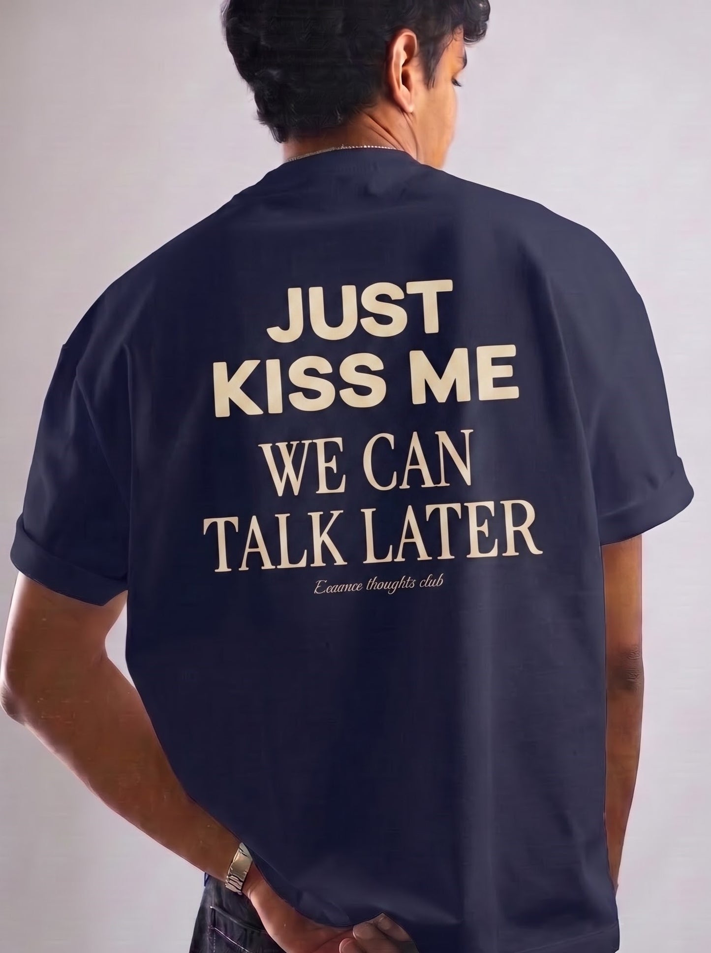 KISS ME TEE - NAVY